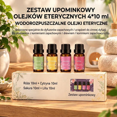 Zestaw 4 olejków eterycznych 10 ml